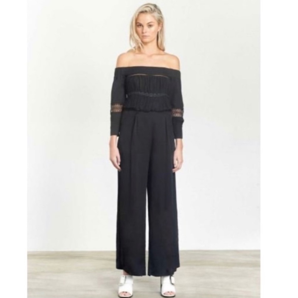Elliatt Black Memory Off the Shoulder Jumpsuit